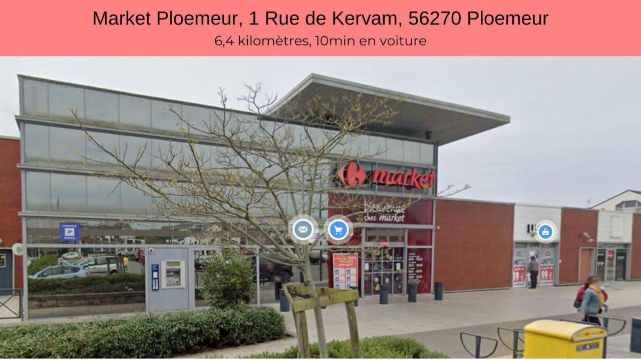 Le Phare Ouest - 80 M De La Mer - Vue Ocean Sur Le Balcon - Entierement Renove - Internet Haut Debit - Nouveau 普洛埃默尔 外观 照片