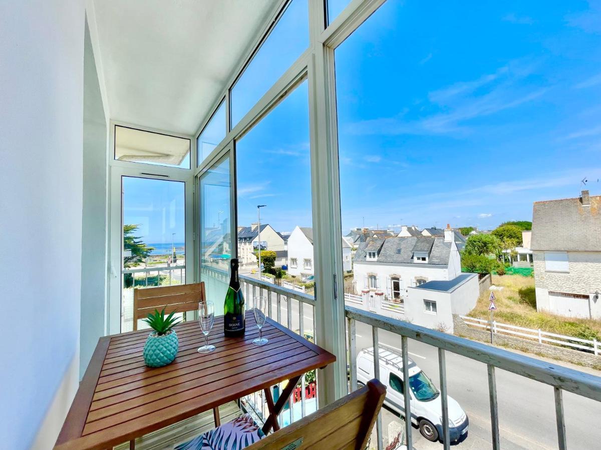 Le Phare Ouest - 80 M De La Mer - Vue Ocean Sur Le Balcon - Entierement Renove - Internet Haut Debit - Nouveau 普洛埃默尔 外观 照片